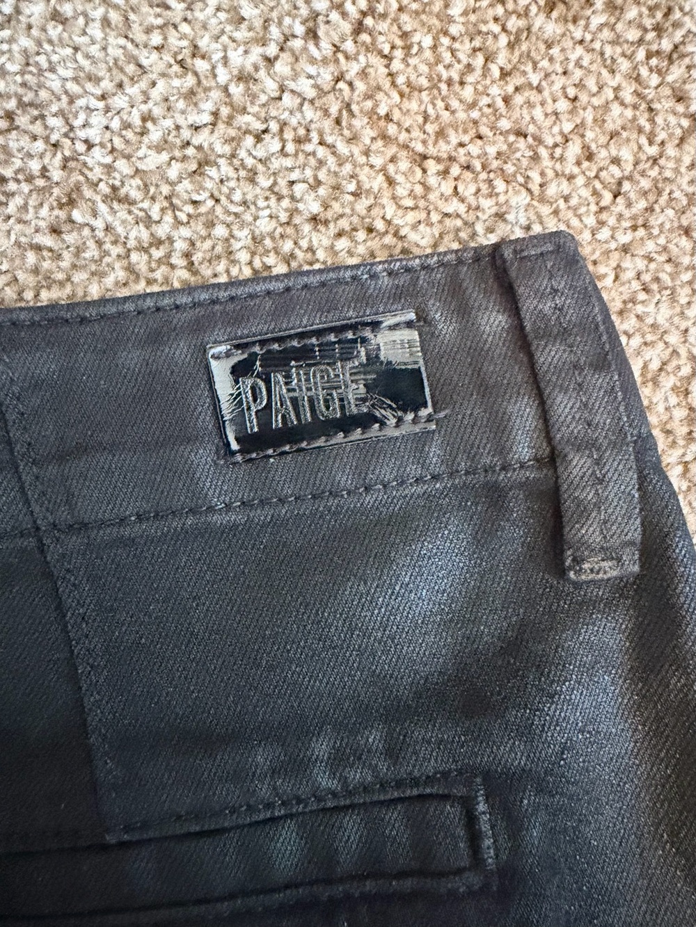 PAIGE Pleated Mayslie Short in Midnight Black - Picture 8 of 8